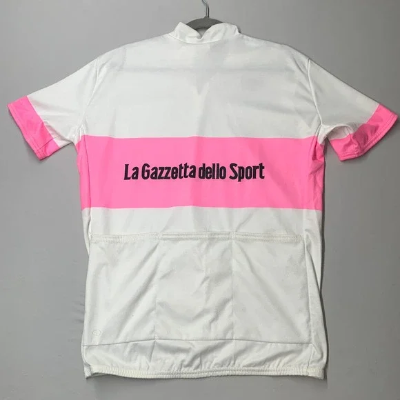 Castelli Sport Italia Men Cycling Jersey XL White Pink La Gazzetta Dello Sport - Picture 8 of 10